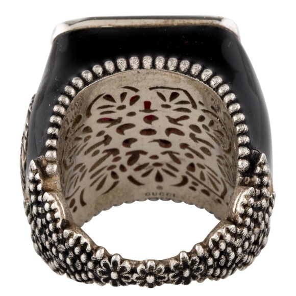 AUTHENTIC Gucci Sterling Silver Cocktail Ring - Picture 3 of 4